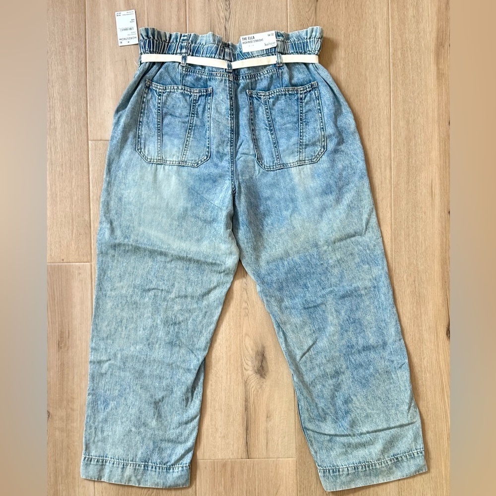 NWT Kensie Jeans Ella High-Rise Straight Leg Jeans Size 14/32 - Picture 6 of 8
